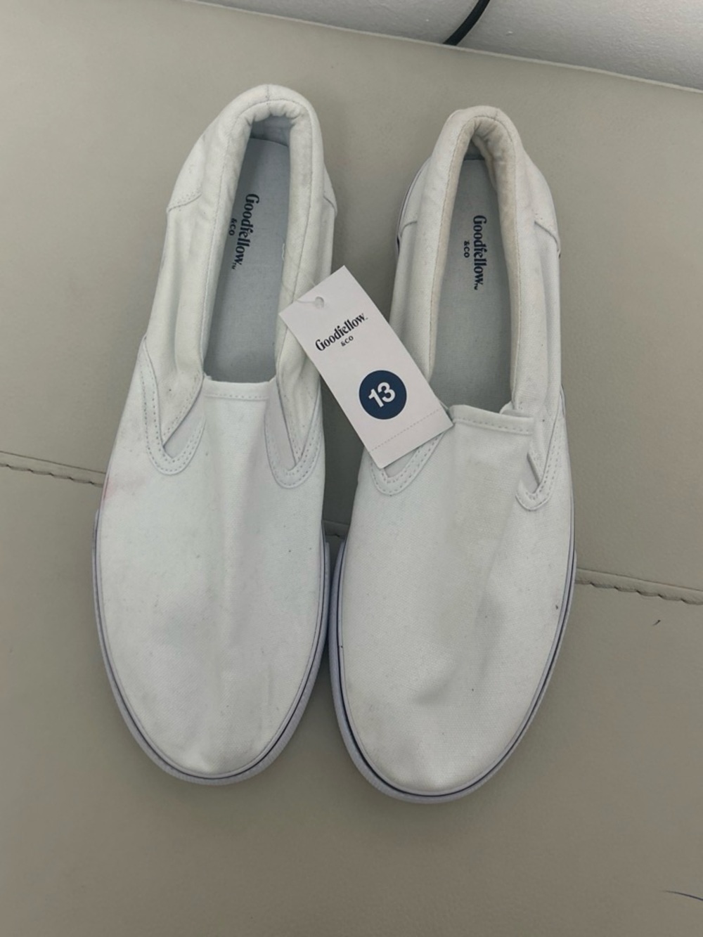Goodfellow & Co White Slip-On Canvas Sneakers